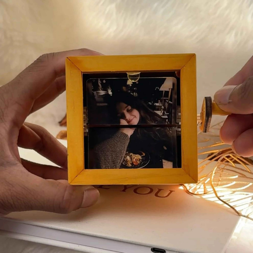 Kişiye Özel Işıklı Fotoğraf Kutusu